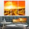 Designart - Scenic Sunset Road in Italy - Large Landscape Canvas Art